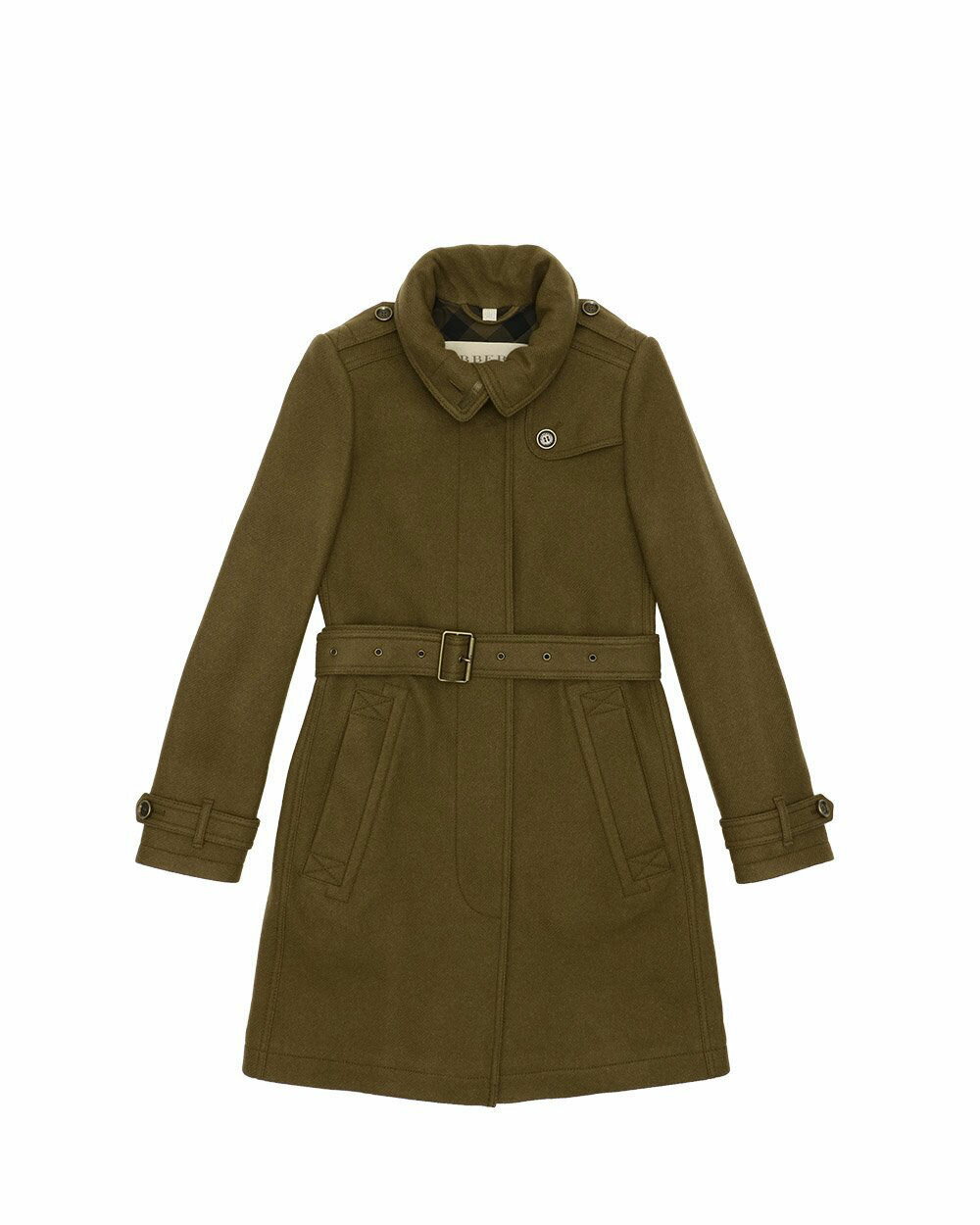 美品 BURBERRY フォックスファラムレザーロングコート38ブラウン ロング キャッスルフォード トレンチコート (ベージュ