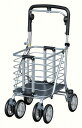 \スーパーSALE 10%OFF/【送料無料】【須恵廣工業】アルミワゴンM-II No.136 軽量 コンパクト ブレーキ付き 折りたたみ式 かさ杖ホルダー シ...