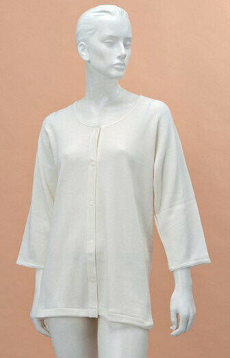 【送料無料】【メーカー直送品】【神戸生絲】婦人のびのびワンタッチ肌着7分袖（ホック付） BM6F 921403