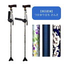 【送料無料】【濱田産業】つかまり立ち さんさ 杖 おしゃれ 四点杖 多点杖 花柄 チェック柄 介護 介助 病院 施設 リハビリ 安定 杖 ステッキ 敬老の日 154104