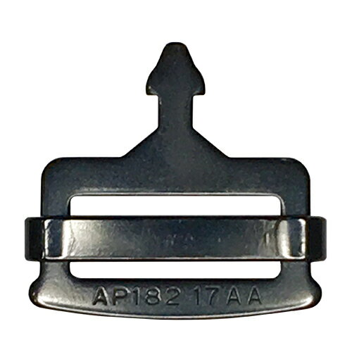 K/Lock Buckle Red 16kN + Tang 45mmTang with sliding bar-Chrome plated steel-for BU182 ■特徴 ベルトバックル の差込部分のみ(タング)の部品。 紛失した時に差し込む側を購入したい方向け。もう一つのバックルの受け口は付いていません。 *バックル部分にクリックロック機能があります。 両サイドから指で同時に押さない限りは開口しないシステムです ■仕様 大きさ : タング 縦 57mm　横45mm 厚 3mm カラー:ブラック 重さ : 55g 素材 タング カーボンスチール 強度(MBS) : 16kN