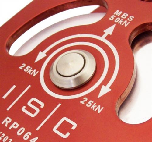 ISC 中ダブル プルージックプーリー13mm 高所作業 レスキュー アーボリストワーク ...