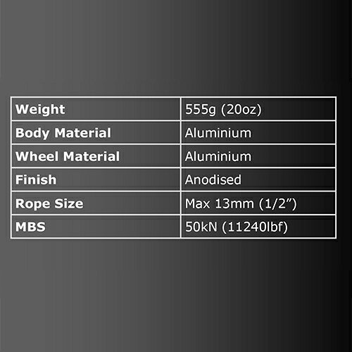 ISC 中ダブル プルージックプーリー13mm 高所作業 レスキュー アーボリストワーク ...
