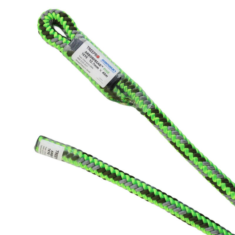 TREEPRO PINE Φ12.7mm 1EYE 45m クライミングロープ 木登り アウトドア 林業 造園業 高所作業 ツリークライミング アーボリスト