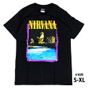 Nirvana T-shirt ニルヴァーナ Tシャツ 半袖 ロックTシャツ バンドTシャツ STAGE JUMP , LIVE AT READING メンズ ...