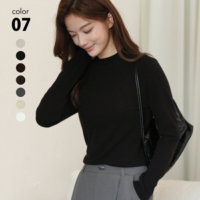 ニット トップス レディース 長袖 クルーネック プルオーバー ホワイト ブラック グレー ベージュ [ウ..