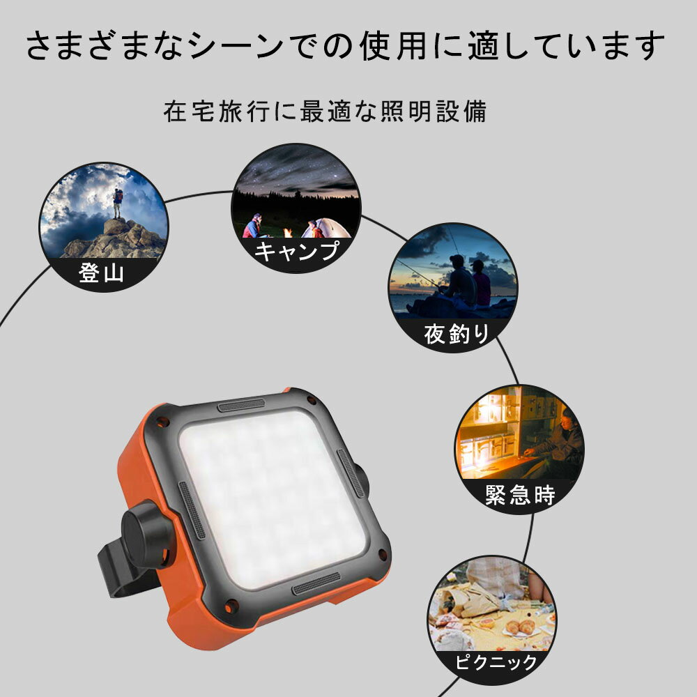 キャンプランタン LEDランタン ミニ　超軽量　多場所LEDランタン アウトドア　旅行　登山 夜釣り 　夜間作業 防災 非常用 モバイル電源付き　超大容量バッテリー1000mah 高輝度　調光 調色