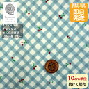 【クーポンでお得】【14時まで即日発送】北欧風 北欧調 コットン 10cm単位販売 チェックとサクランボ柄 くすみブルー オックス生地 斜めひし形チェック チェリー 小さなさくらんぼがいっぱい バッグ におすすめ オックス生地 メール便対応商品売れ筋 くすみブルー色