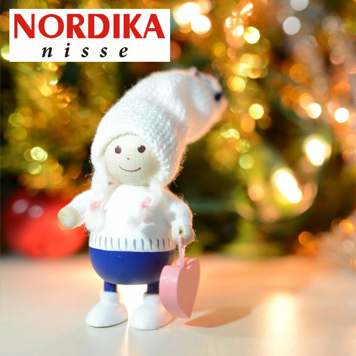 ノルディカニッセ ハートを持った胴長女の子 NORDIKA design ノルディカ 木製人形 ブルー NRD12-093 北欧の人形 木製 ハート 手作り ハンドメイド 北欧 クリスマス 誕生日 おしゃれ 北欧雑貨 ニッセ プレゼント 贈り物 コンパクト 賃貸 サンタクロース 人形 ミニチュア