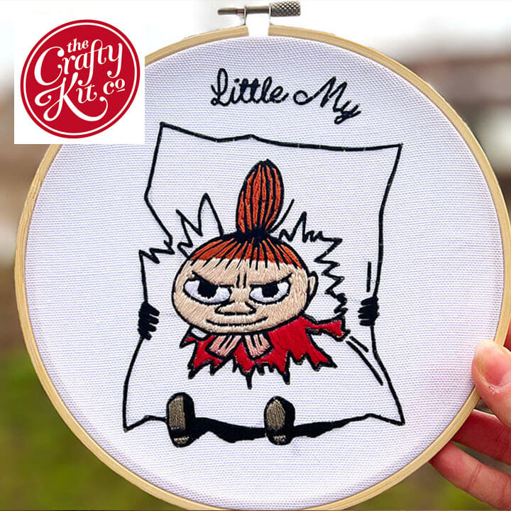 【送料無料】 The Crafty Kit Company 刺しゅうキット リトルミイ ファッション小物 刺繍 手芸キット ..