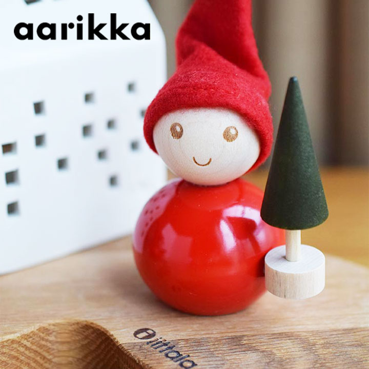 【送料無料】 aarikka TONTTUツリー11cm 木製 フィンランド 北欧 クリスマス 妖精 プレゼント 北欧雑貨 賃貸 贈り物 コンパクト 北欧の人形 人形 おしゃれ かわいい アーリッカ アアリッカ パッカン トントゥ ツリー クリスマスツリー ミニサイズ