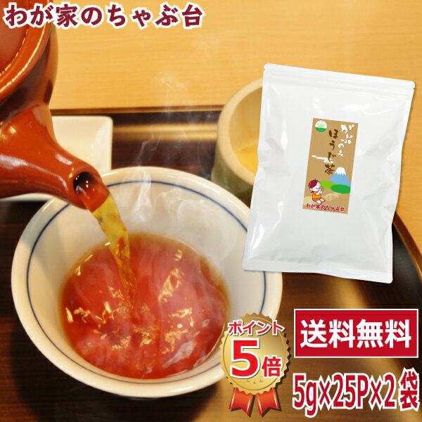 送料無料 ほうじ茶 ティーバッグ 5g 25P 2袋セット〜お茶 緑茶 煎茶 茶 ほうじ ティーパック 静岡 掛川 国産 深蒸し 深むし 健康 健康茶 一番茶 新茶 色 香り うがい 藪北 やぶきた やぶ北 甘い 美味しい おいしい お徳 お得 お土産 冷茶 水出し 氷出し 急須