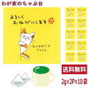 よろしくおねがいします 緑茶 ティーバッグ 抹茶入り 10袋セット(1袋2g×2個) お茶 お徳用 深蒸し茶 ティーパック メッセージ付 送料無料 静岡茶 掛川茶 水出し緑茶 冷茶 茶葉 深むし茶