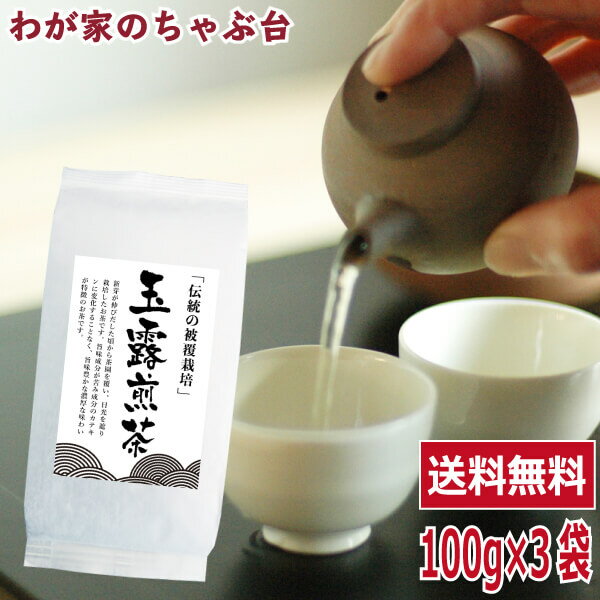 送料無料 玉露 煎茶 100g×3袋セット 