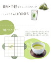 緑茶 うるおいパック ポット用100個入 ( 日本茶 静岡茶 深蒸し茶 ティーバッグ ティーパック ) ティーライフ 2