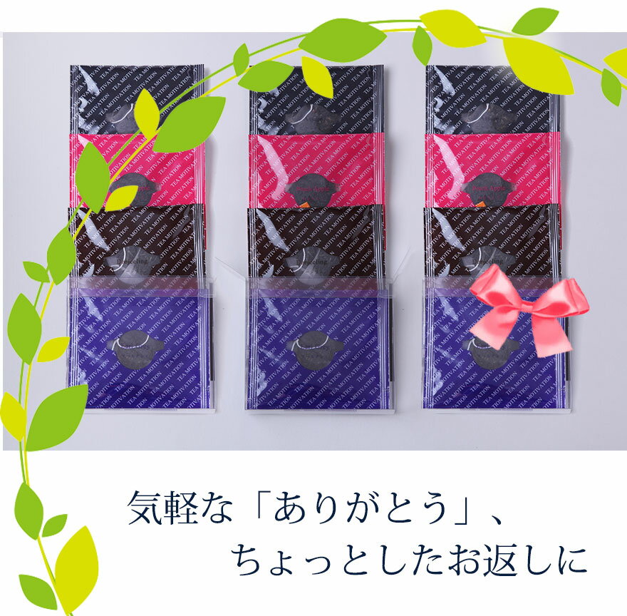 【送料無料】TEA　MOTIVATIONティーバッグ4個入り×9個セット【紅茶父の日 甘いものが苦手 ギフト プレゼント 花以外 これ良い ティーバッグ ギフト おしゃれ かわいい 茶 お茶 高級 健康 詰め合わせ 引き出物 個包装 小分け 手土産 2020】