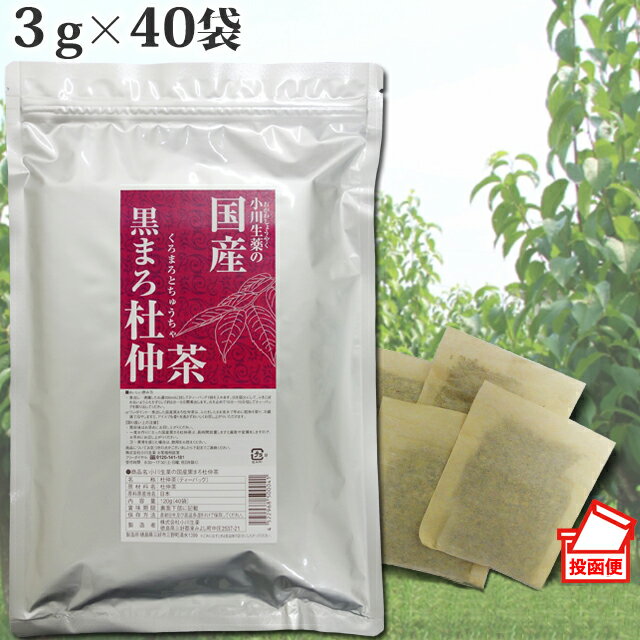 3g×40袋 国産黒まろ杜仲茶 小川生薬 