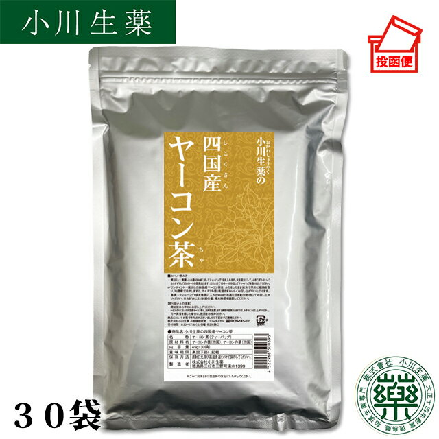 小川生薬 四国産ヤーコン茶 国産(四国産) 1.5g×30袋 無漂白ティーバッグ