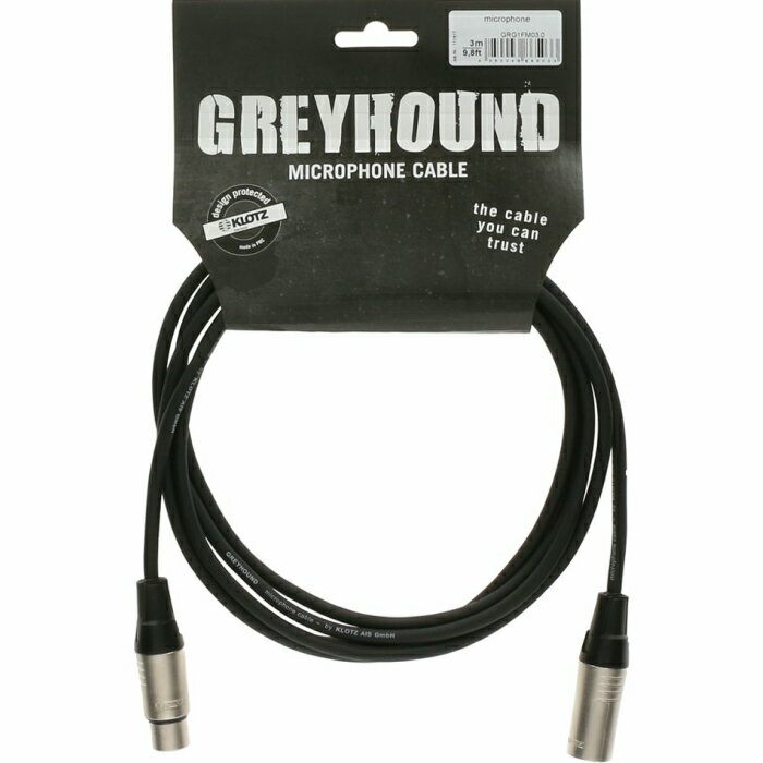 KLOTZ GREYHOUND GRG1FM10.0 XLR F-XLR M 10m（国内正規品）