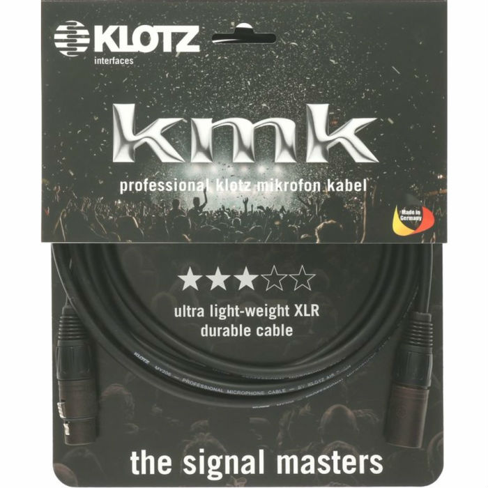 【訳あり】KLOTZ KMK M1FM1K1000 10m(黒)（国内正規品）