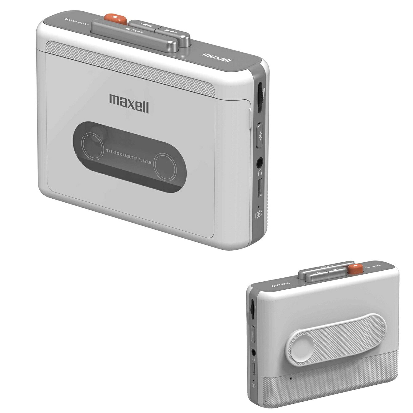 Maxell（マクセル） 充電式ポータブルカセットプレーヤーMXCP-P100 (ホワイト)