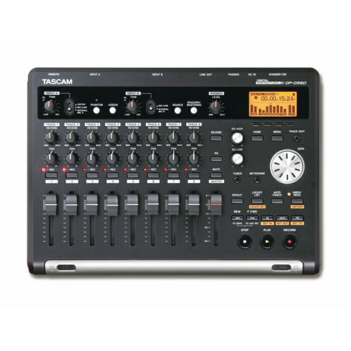 TASCAM(タスカム) DP-03SD マルチトラックレコーダー DIGITAL PORTASTUDIO 8トラック SD/SDHC MTR 高音質 音楽制作 ギター ボーカル バ..