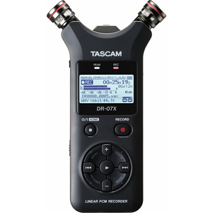 TASCAM(タスカム) DR-07X USB オーディオインターフェース搭載 ステレオ リニアPCMレコーダー ハンディレコーダー 高音質 USBマイク Youtube ASMR 24/96ハイレゾ