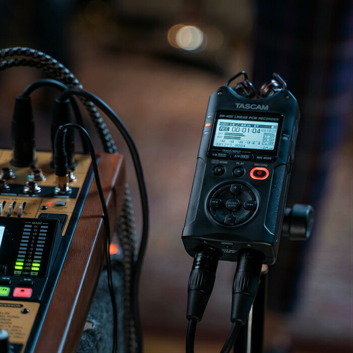 TASCAM(タスカム) DR-40X USBオーディオインターフェース搭載 4ch リニアPCMレコーダー ハンディレコーダー 高音質 USBマイク Youtube ASMR 24/96ハイレゾ