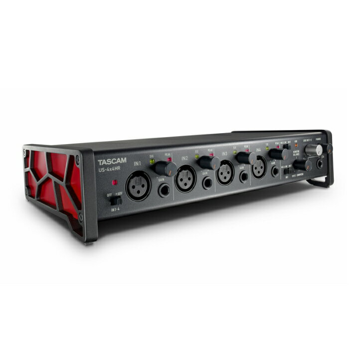 TASCAM(タスカム) US-4X4HR 4Mic, 4IN/4OUT 24bit/192kHzハイレゾ USBオーディオ/MIDIインターフェース 高音質 Youtube 音楽制作 生配信