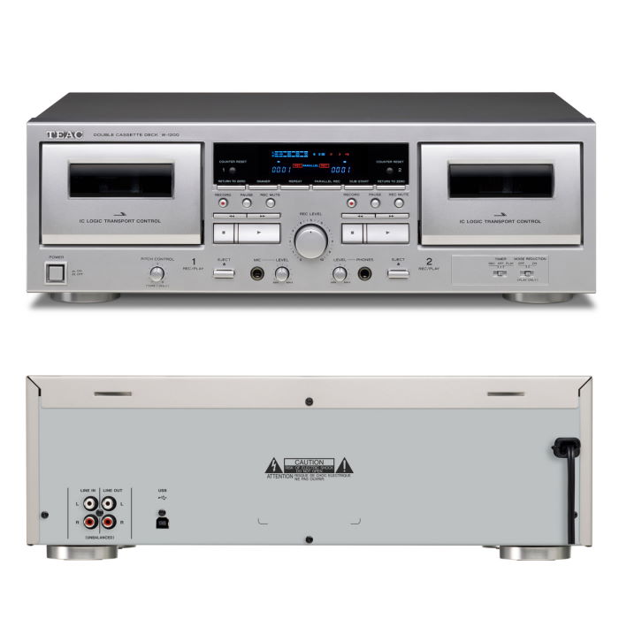 TEAC(ティアック) W-1200-S(シルバー)リ