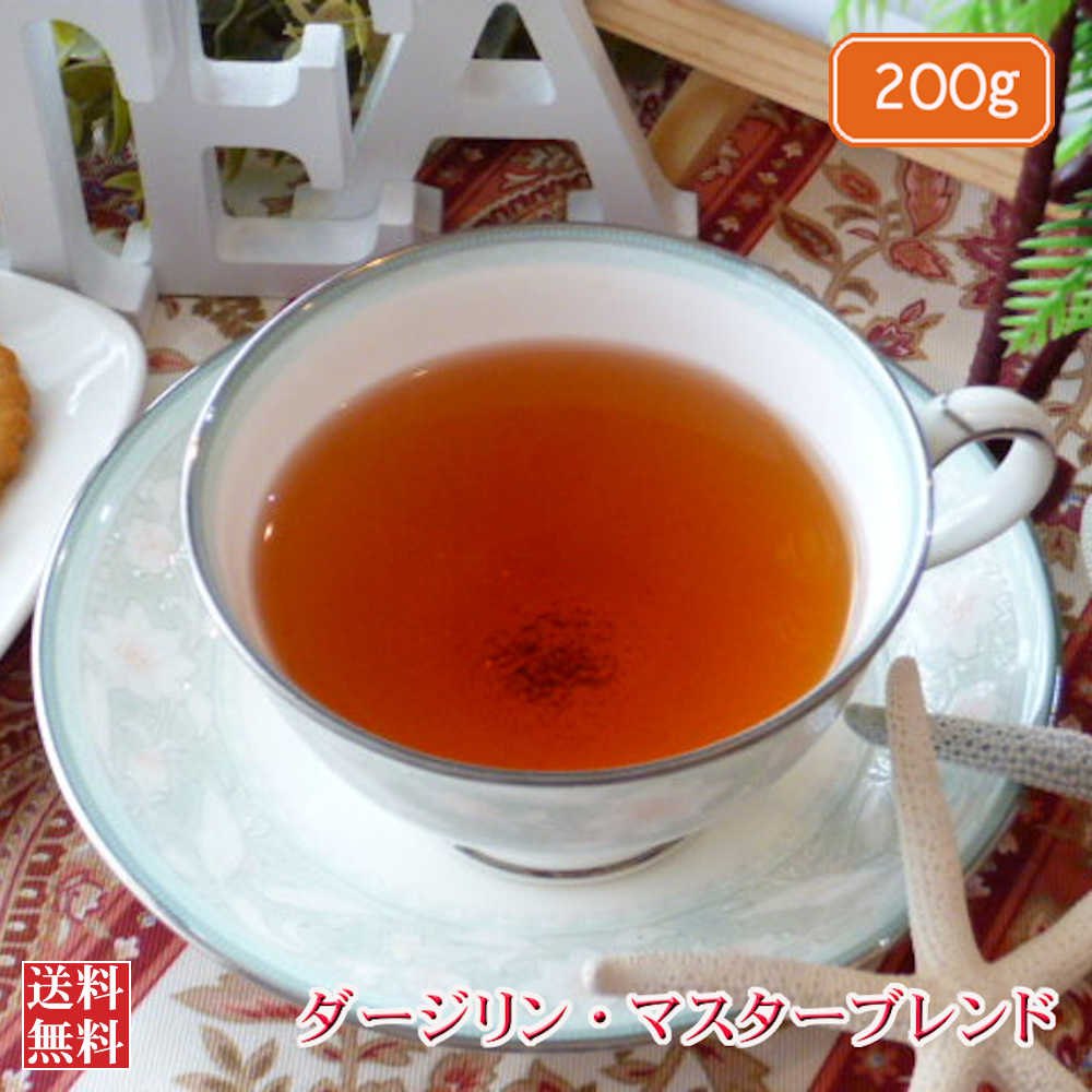 紅茶 茶葉 ダージリン・マスターブレンド 200g 【送料無料】 ダージリンティー 大容量 まとめ買い 大袋 業務用 ギフト ティーライフ 紅茶専門店