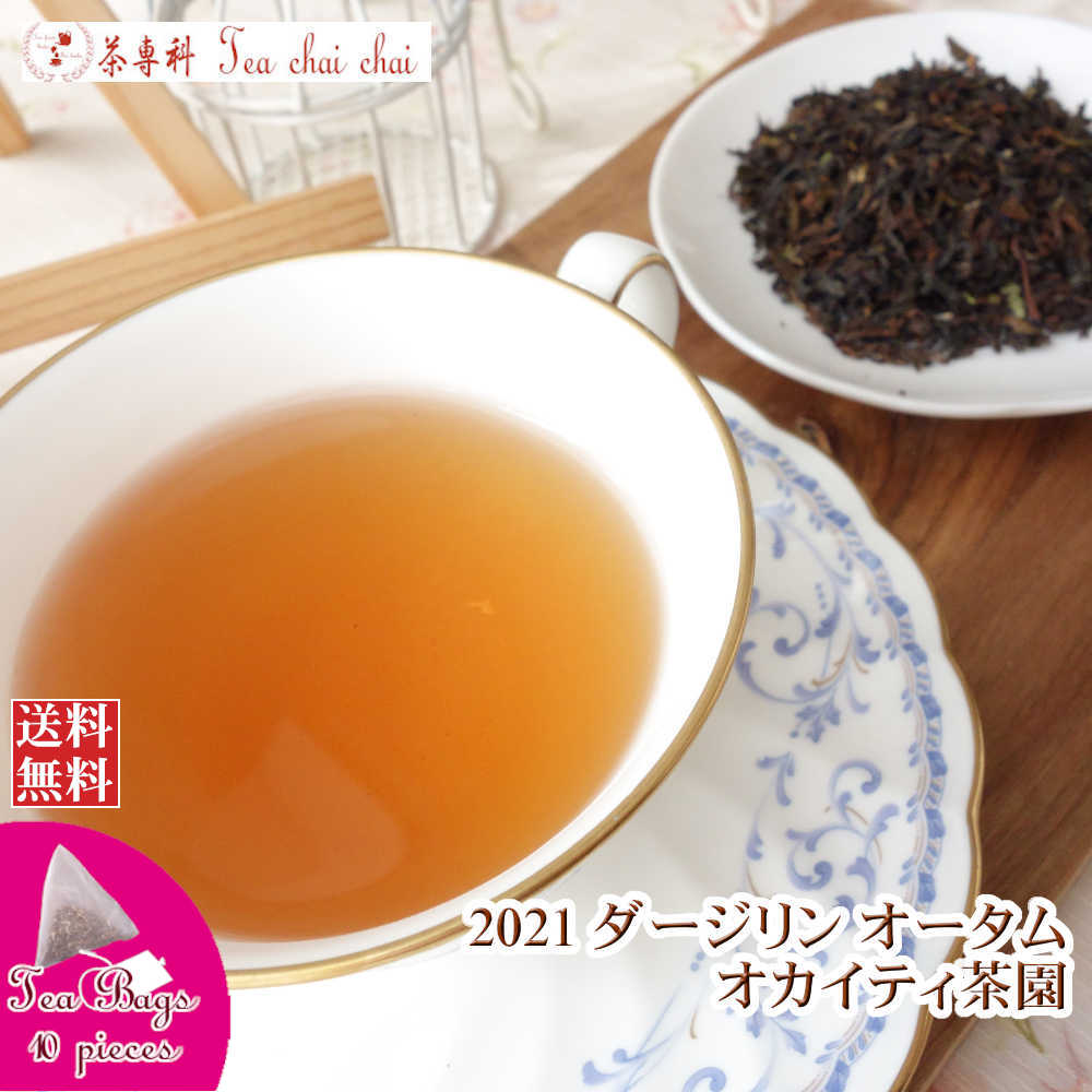 紅茶 ティーバッグ 10個 ダージリン オカイティ茶園 オータム SFTGFOP1 DJ643/2021【送料無料】 紅茶専門店