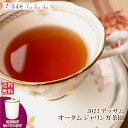 紅茶 茶葉 アッサム 茶缶付 ジャリンガ茶園 オータム STGFOP 1 ORGANIC O298/2022 50g アッサムティー 紅茶専門店