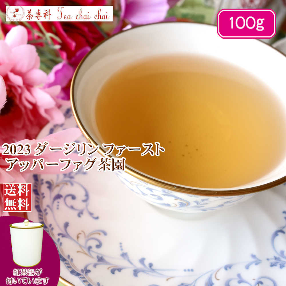 紅茶 茶葉 ダージリン 茶缶付 ファ