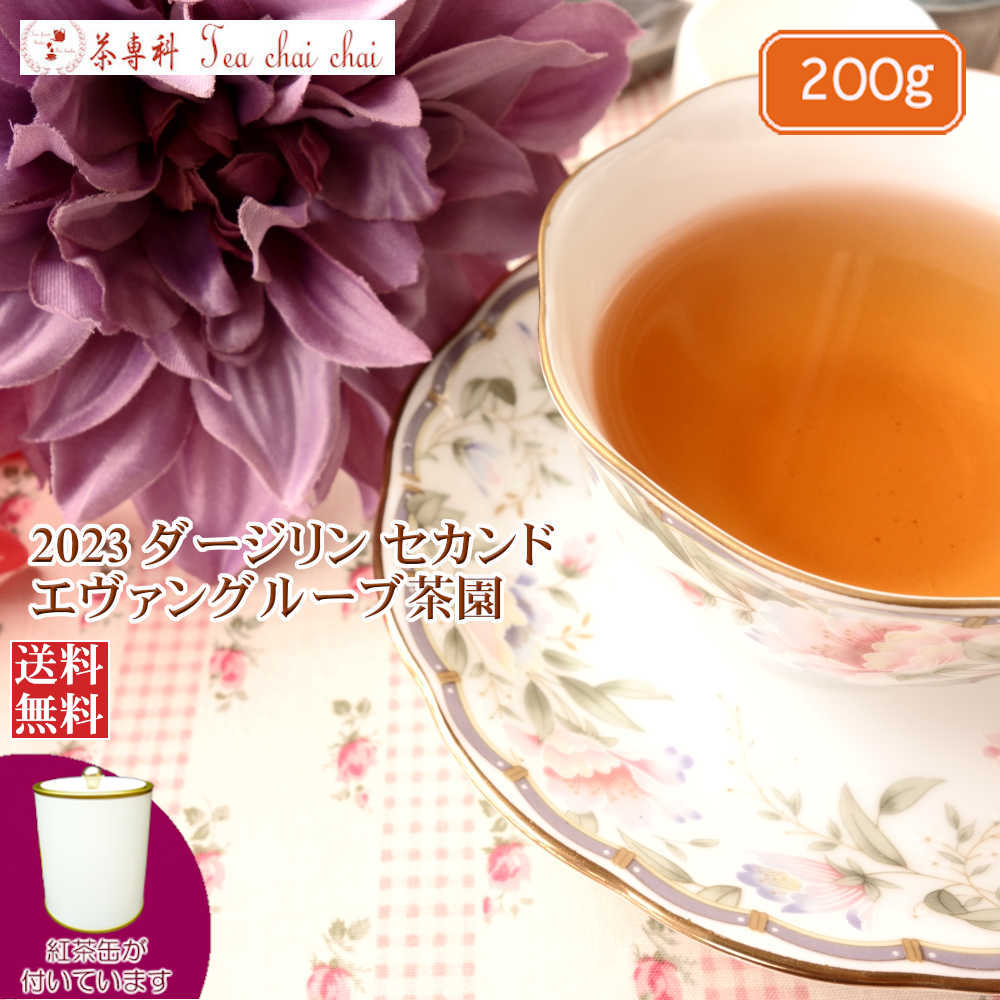 紅茶 茶葉 ダージリン 茶缶付 エヴァングルーブ茶園 CLONAL DELIGHT DJ108/2023 200g【送料無料】 紅茶専門店