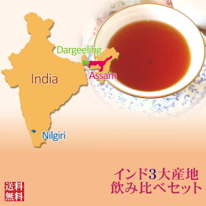 紅茶 茶葉 セット インド3大産地飲みくらべセット 【送料無料】 紅茶専門店