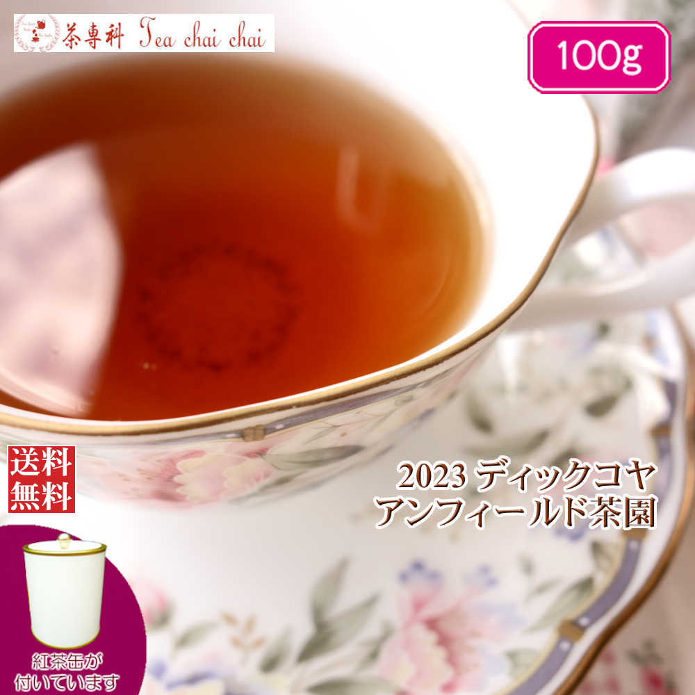 紅茶 茶葉 茶缶付 ディックコヤ アンフィールド茶園 BOP/2023 100g【送料無料】 セイロン メール便 紅茶専門店