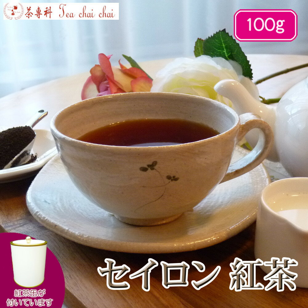 紅茶 茶葉 セイロン 茶缶付 セイロン 紅茶 BOP 100g 【送料無料】