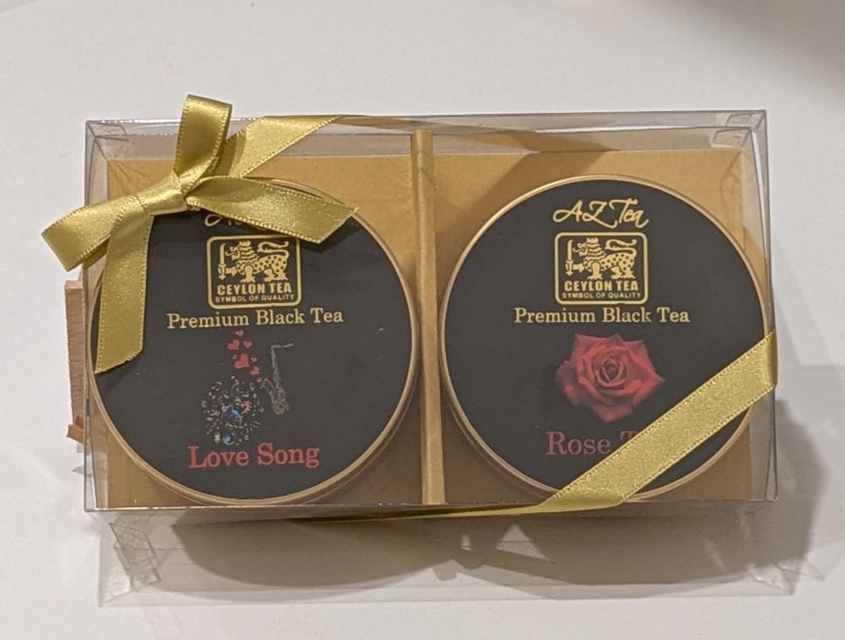 選べる茶葉2缶入りギフトボックス（各20g）クリスマス ギフト AZTEA 紅茶 スリランカ スリランカ産 セ..
