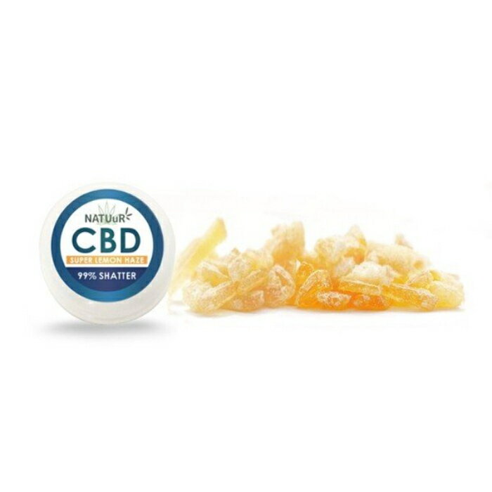 【高濃度! 吸いごたえしっかり♪】NATUuR CBD ワックス CBD99% SHATTER WITH TERPENES 500mg スーパーレモンヘイズ ナチュール シャッター ウィズ テルペン レモン フレーバー リラックス カンナビジオール ヘンプ 電子タバコ vape べイプ アイソレート