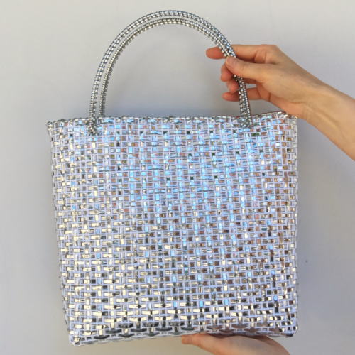 ラ メルヘンテープで作るネットを使ったシンプルバッグ 持ち手付 手芸キット メル...