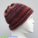 ●編み針セット●ドミナで編むシンプルな帽子 手編みキット ダイヤモンド毛糸 無料編み図 編みものキット