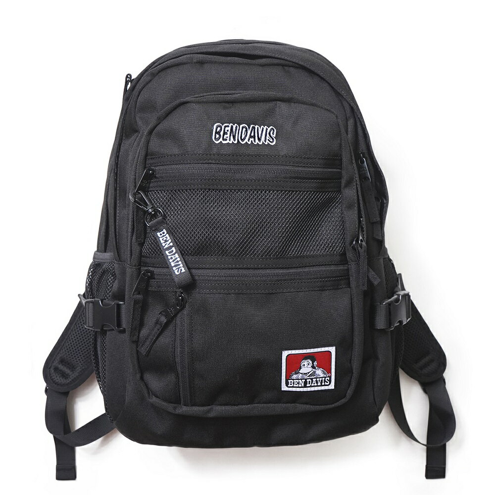 BEN DAVIS ベンデイビス リュック 大容量 32L 黒 撥水加工 レディース メンズ シンプル バッグ デイパック バックパック ニューメッシュXLパック2 BDW-8301