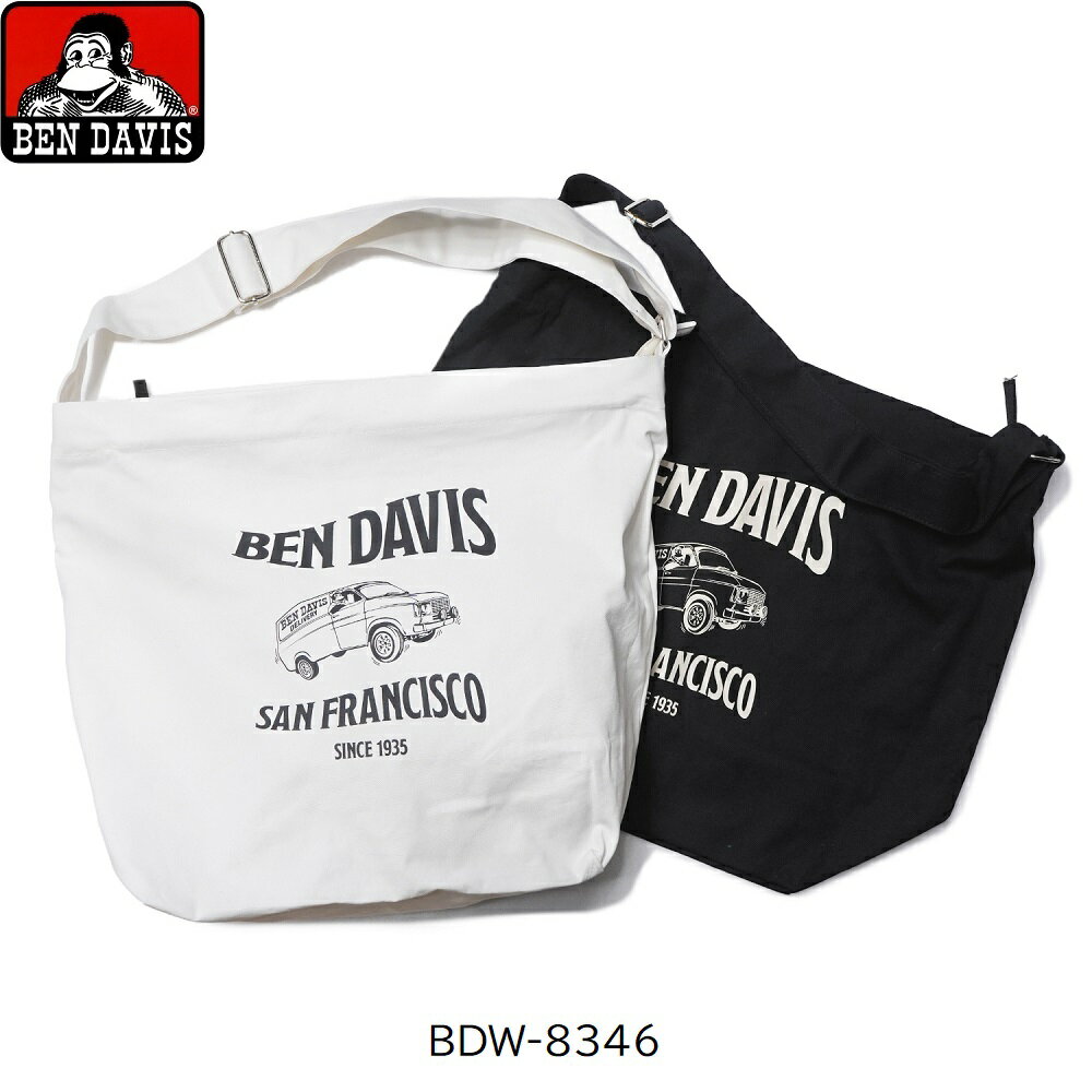樂天商城 - BEN DAVIS ベンデイビス ラージ ショルダーバッグ キャンバス 縦型 綿 メンズ レディース 斜め掛けバッグ 【大きなサイズ】 BDW-8346