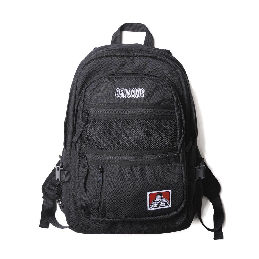 BEN DAVIS リュック ベンデイビス 大容量 黒 レディース メンズ シンプル 通学 バッグ デイパック バックパック 旅行 ニューメッシュXLパック BDW-8142