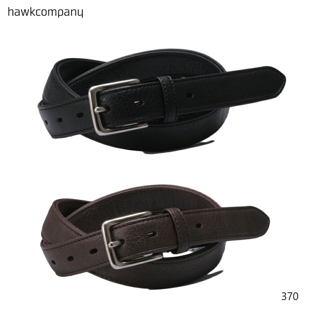 ホークカンパニー Hawk company ホークカンパニー PUレザーベルト ストレッチベルト 30mm 合皮 メンズ レディース 男女兼用 370