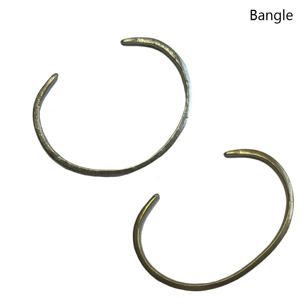 Te@m バングル 細め ヴィンテージ仕様 真鍮 日本製 メンズ レディース Bangle シルバー ゴールド 当店別注 TM-ACC-1