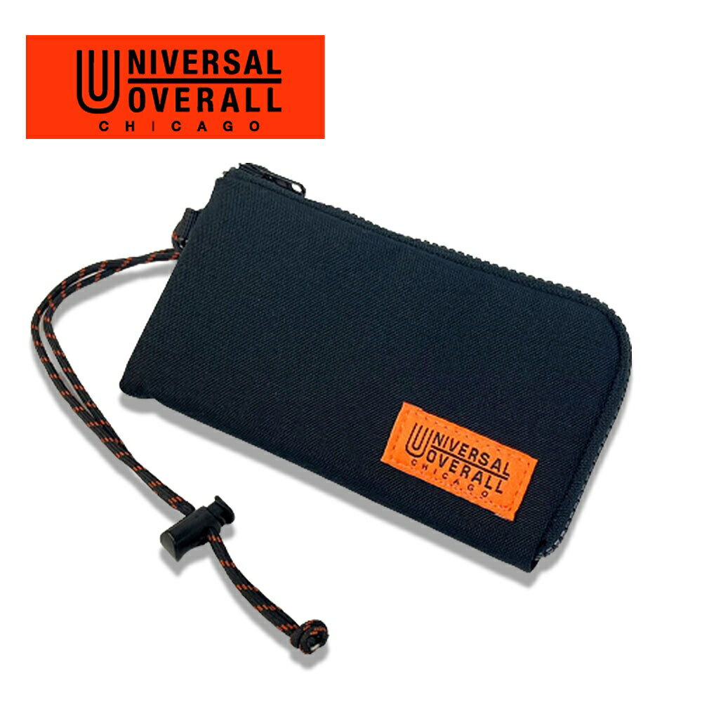 UNIVERSAL OVERALL ユニバーサルオーバーオール 長財布 L字ファスナー ロングウォレット コード付き ネックウォレット メンズ レディース UV382QG