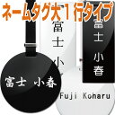 ネームプレート ネーム刻印代ネコポス（ポスト投函）送料無料 1,000円税別 大タイプ 長方形、円形 片面1行刻印 5書体 女性 男性オーティンオリジナルネームタグ Outin-TG600 「名入れ」