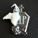 【オバケ】幽霊 ハロウィン ブローチ